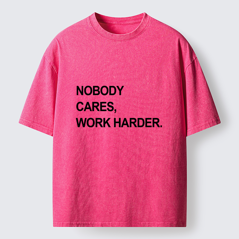 Tokyo-Tiger No Excuse Work Hard Meme Washed T-Shirt
