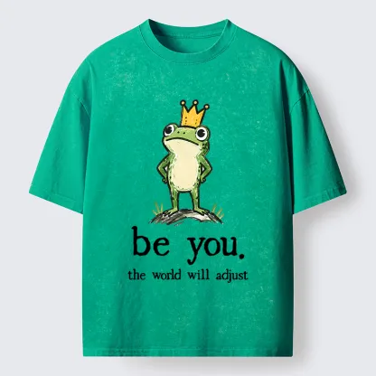 Tokyo-Tiger Confident Crown Frog Washed T-Shirt
