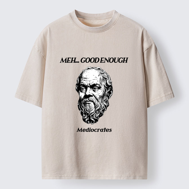 Tokyo-Tiger Meh Philosophy Meme Washed T-Shirt