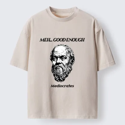 Tokyo-Tiger Meh Philosophy Meme Washed T-Shirt