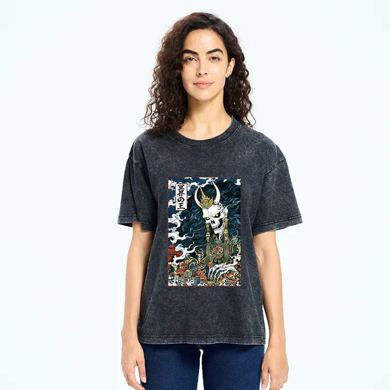 Tokyo-Tiger King Of The Underworld Washed T-Shirt