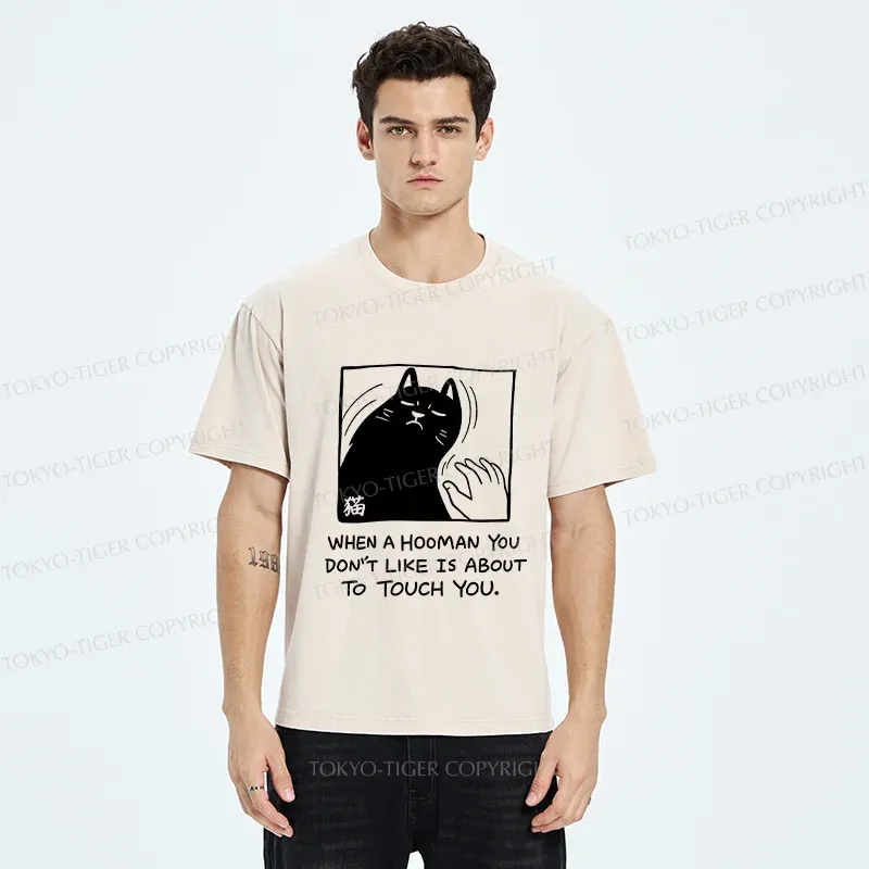 Tokyo-Tiger Rebellious Cat Washed T-Shirt