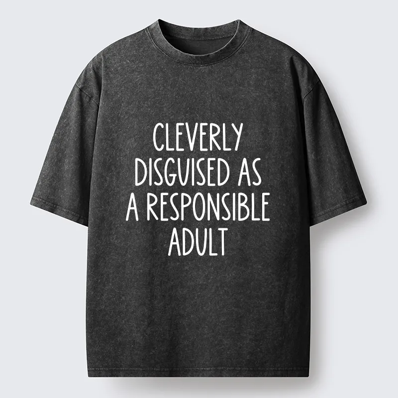 Tokyo-Tiger Funny Adult Mode Meme Washed T-Shirt