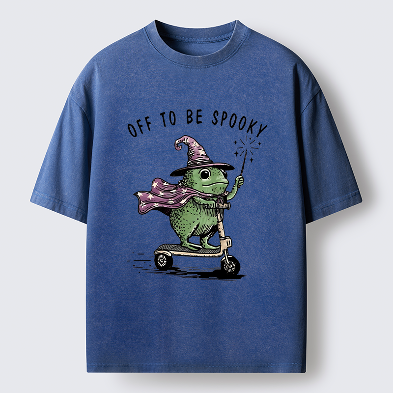 Tokyo‑Tiger Heading To Halloween Washed T‑Shirt