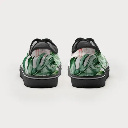 Tokyo-Tiger Island Blossoms Canvas Shoes