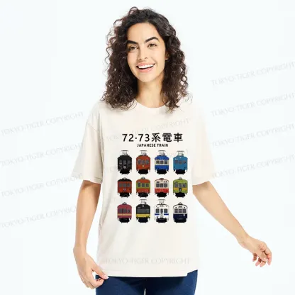 Tokyo-Tiger Japanese Tram Series Washed T-Shirt