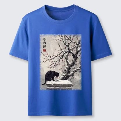 Tokyo-Tiger Snow Cat Calm Vibes Classic T-Shirt
