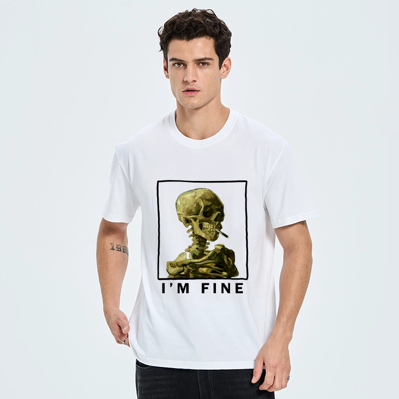Tokyo-Tiger Skeleton Says Im Fine Classic T-Shirt