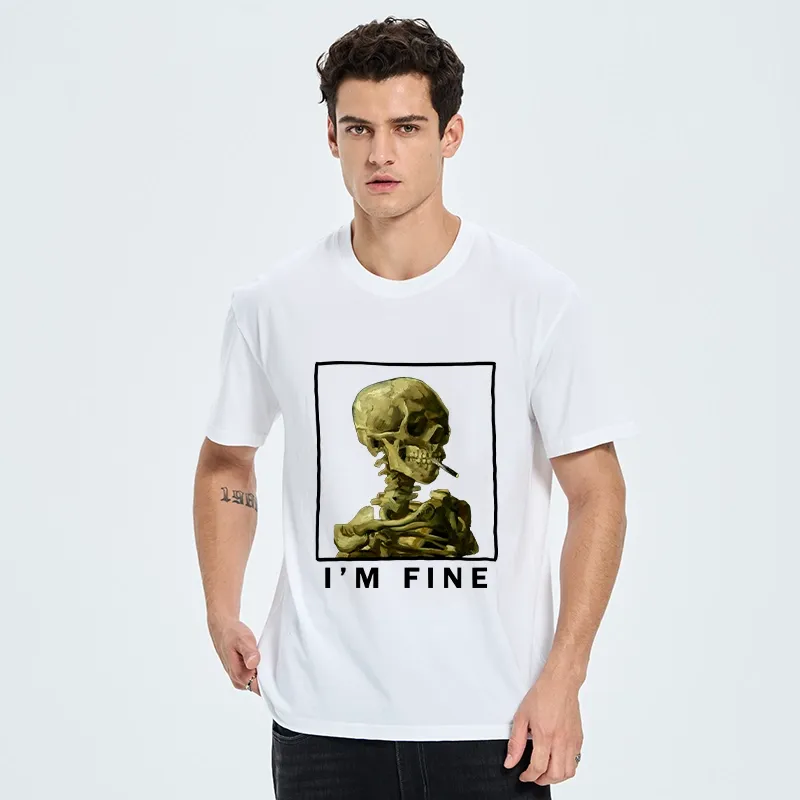 Tokyo-Tiger Skeleton Says Im Fine Classic T-Shirt