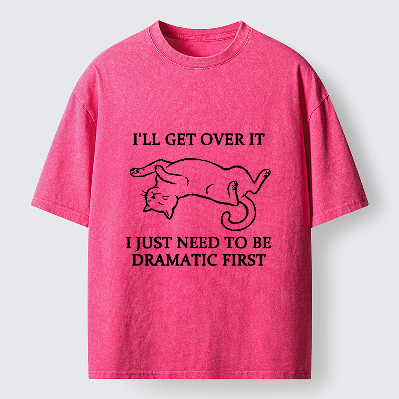 Tokyo-Tiger Dramatic Cat Meme Washed T-Shirt