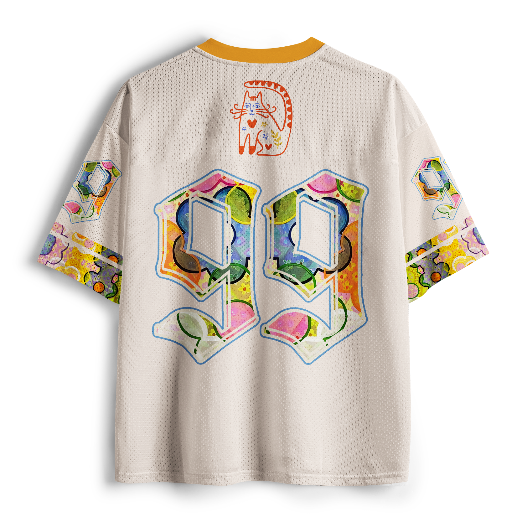 Tokyo-Tiger The World Will Adjust Fluffy Cat Mesh Jersey
