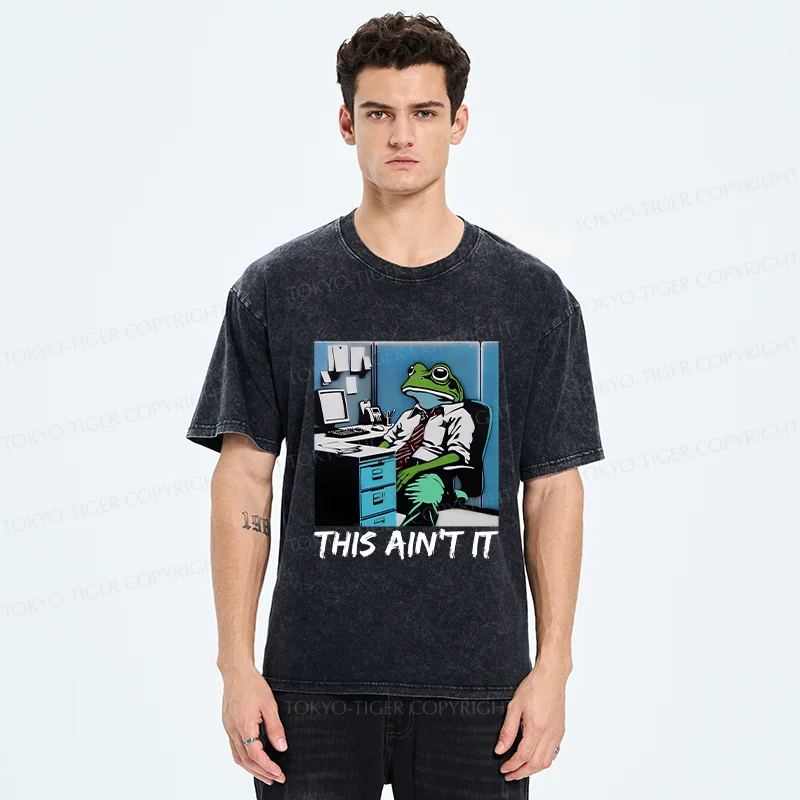 Tokyo-Tiger Working Frog Washed T-Shirt