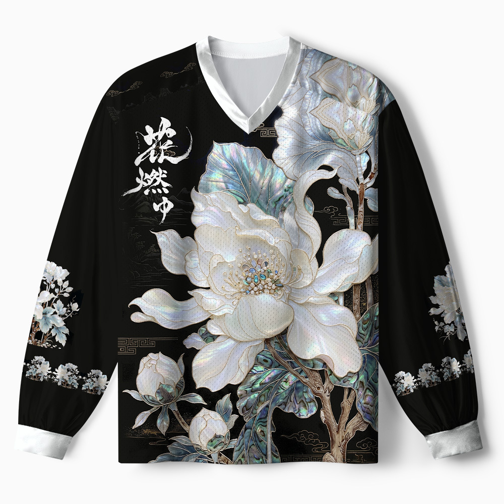 Tokyo-Tiger Retro Raccoon Samurai Paneled Long Sleeve Jersey Sale