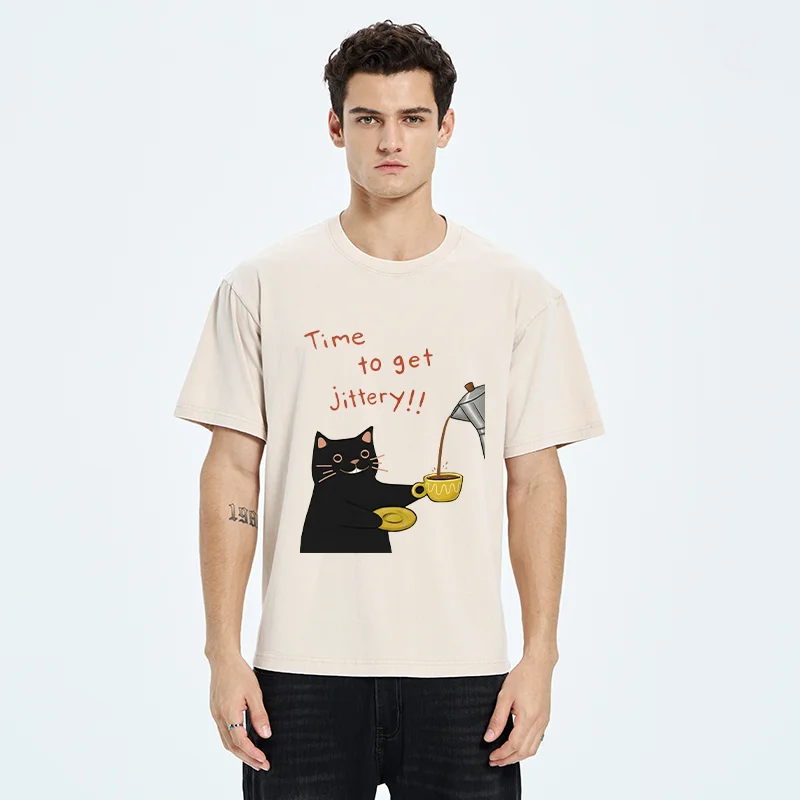 Tokyo-Tiger Time To Get Jittery Washed T-Shirt