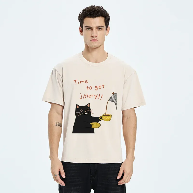 Tokyo-Tiger Time To Get Jittery Washed T-Shirt