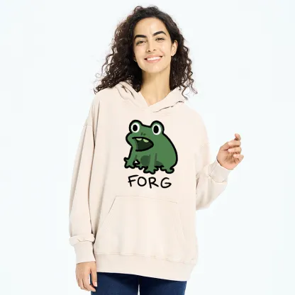 Tokyo-Tiger Funny Forg Japan Washed Hoodie