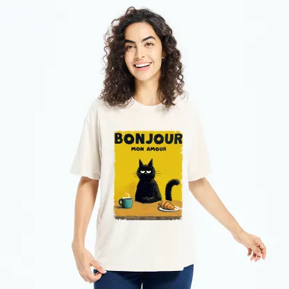 Tokyo-Tiger Bonjour Mon Amour Washed T-Shirt