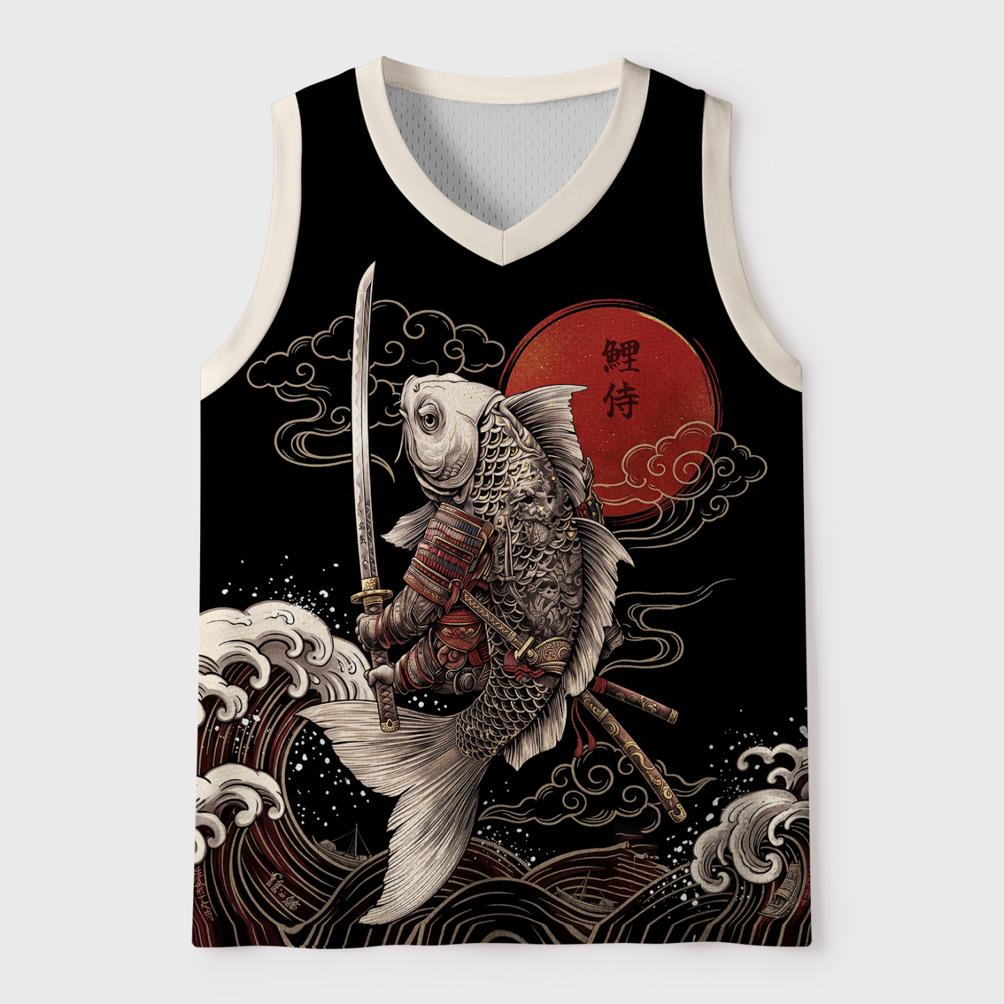 Tokyo-Tiger From River To Warpath: Koi Samurai Mesh Tank Top Sale