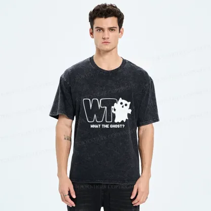 Tokyo-Tiger What The Ghost? Washed T-Shirt