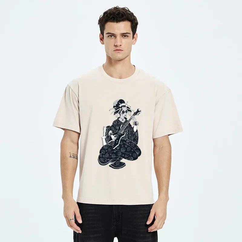 Tokyo-Tiger Heavy Metal Geisha Washed T-Shirt