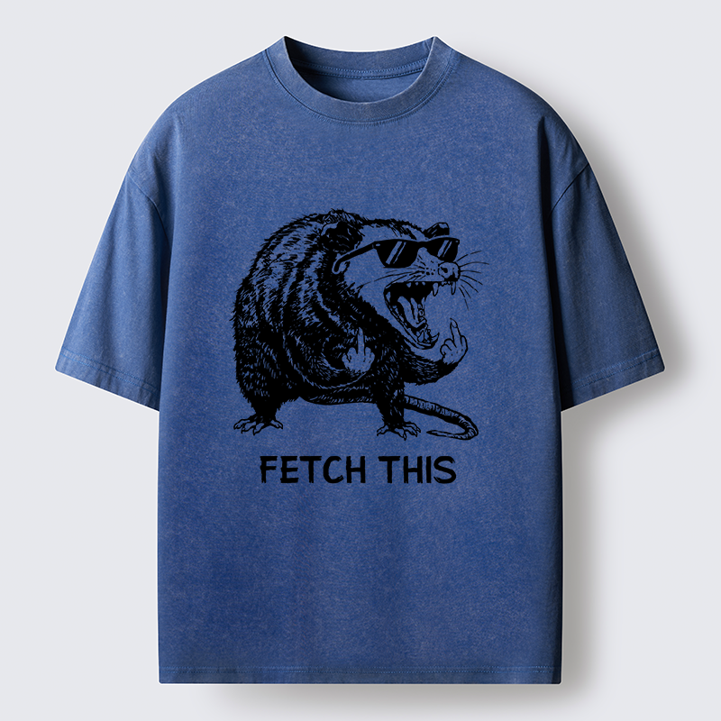 Tokyo-Tiger Cool Opossum Funny Meme Washed T-Shirt