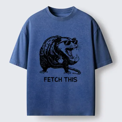 Tokyo-Tiger Cool Opossum Funny Meme Washed T-Shirt