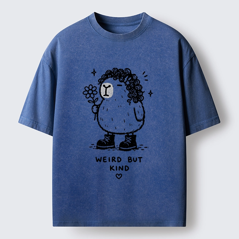Tokyo-Tiger Weird But Kind Capybara Washed T-Shirt
