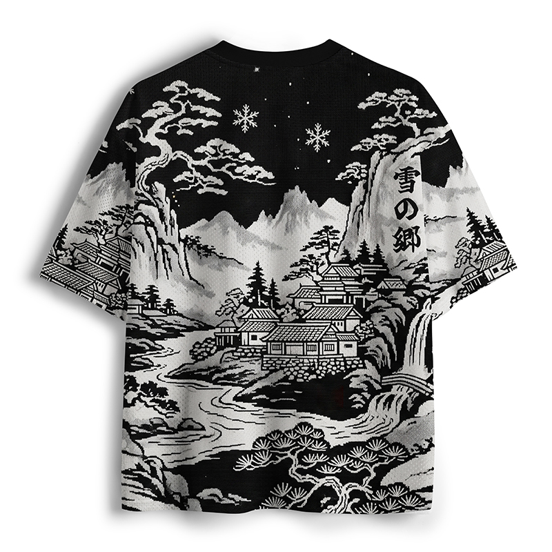 Tokyo-Tiger Land Of Falling Snow Mesh Jersey