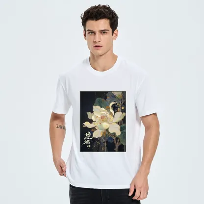 Tokyo-Tiger Lotus Adorned With Golden Specks Classic T-Shirt