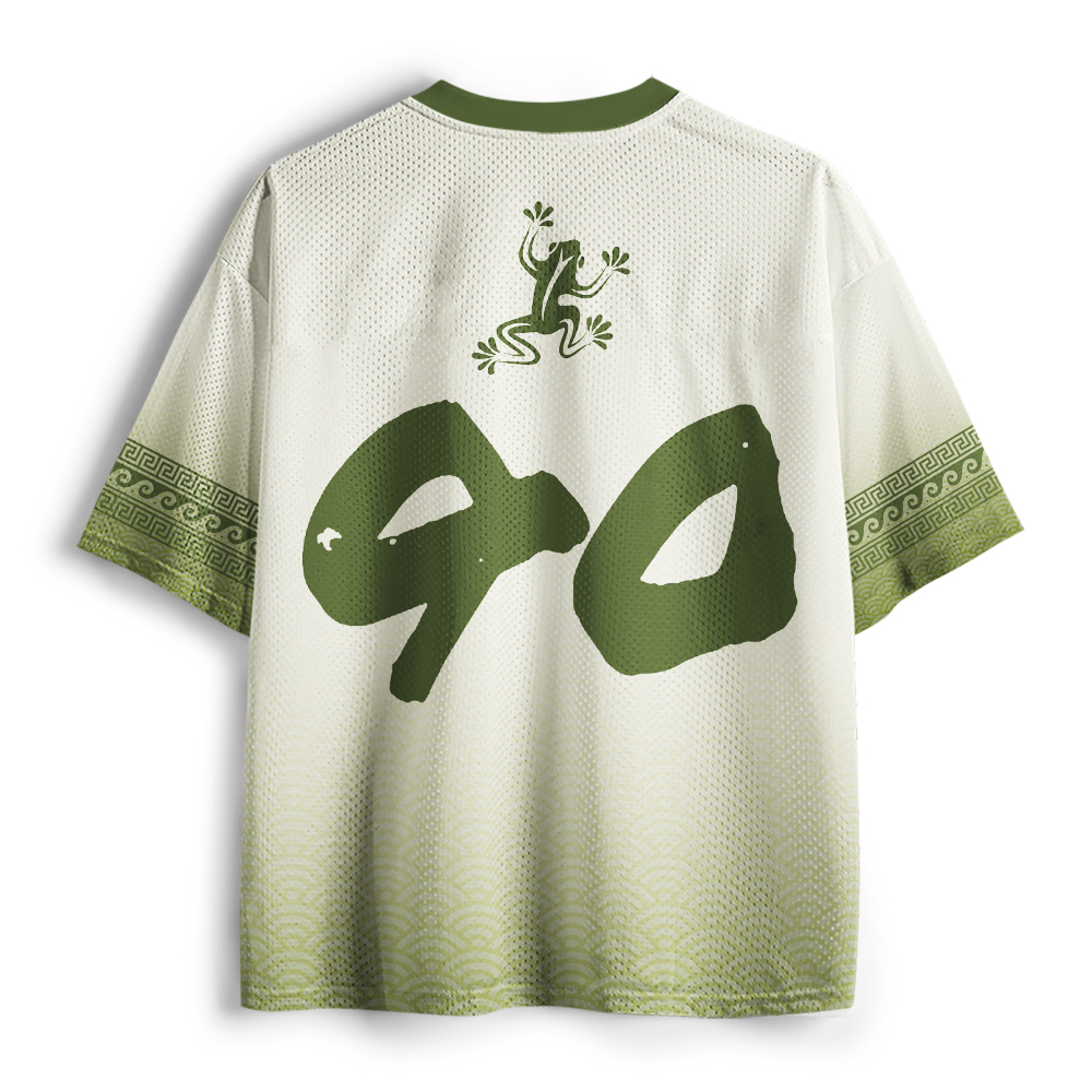 Tokyo-Tiger Oriental Japanese Aesthetic Frog Mesh Jersey