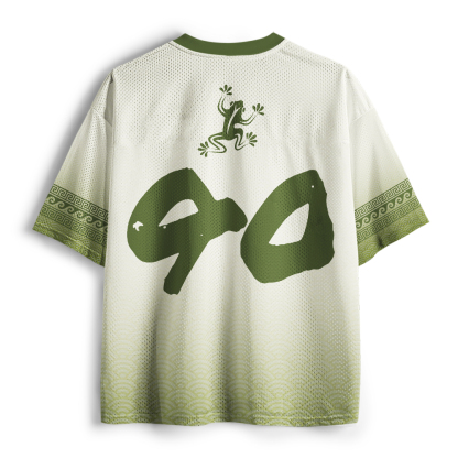Tokyo-Tiger Oriental Japanese Aesthetic Frog Mesh Jersey
