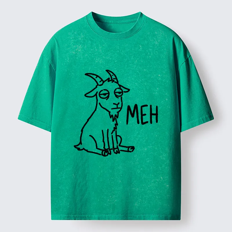 Tokyo-Tiger Funny Goat Meme Washed T-Shirt