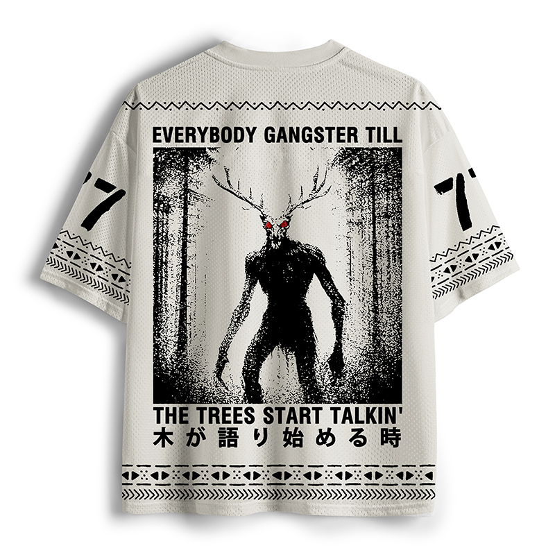 Tokyo-Tiger Dark Woods Meme Mesh Jersey