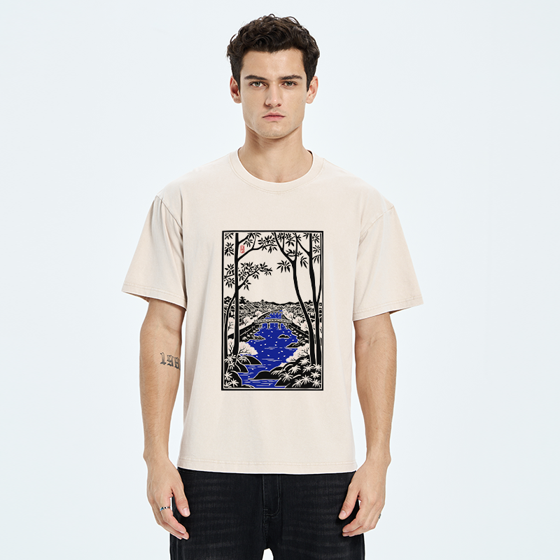 Tokyo-Tiger Meguro Region Of Japan Washed T-Shirt