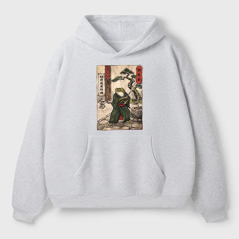 Tokyo-Tiger Samurai Frog Training Adult Fleece Hoodie