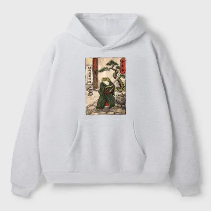 Tokyo-Tiger Samurai Frog Training Adult Fleece Hoodie