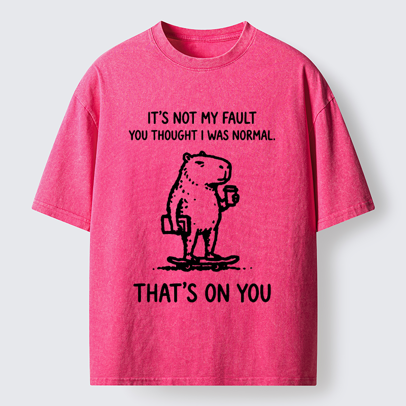 Tokyo-Tiger Funny Honest Skate Capybara Meme Washed T-Shirt