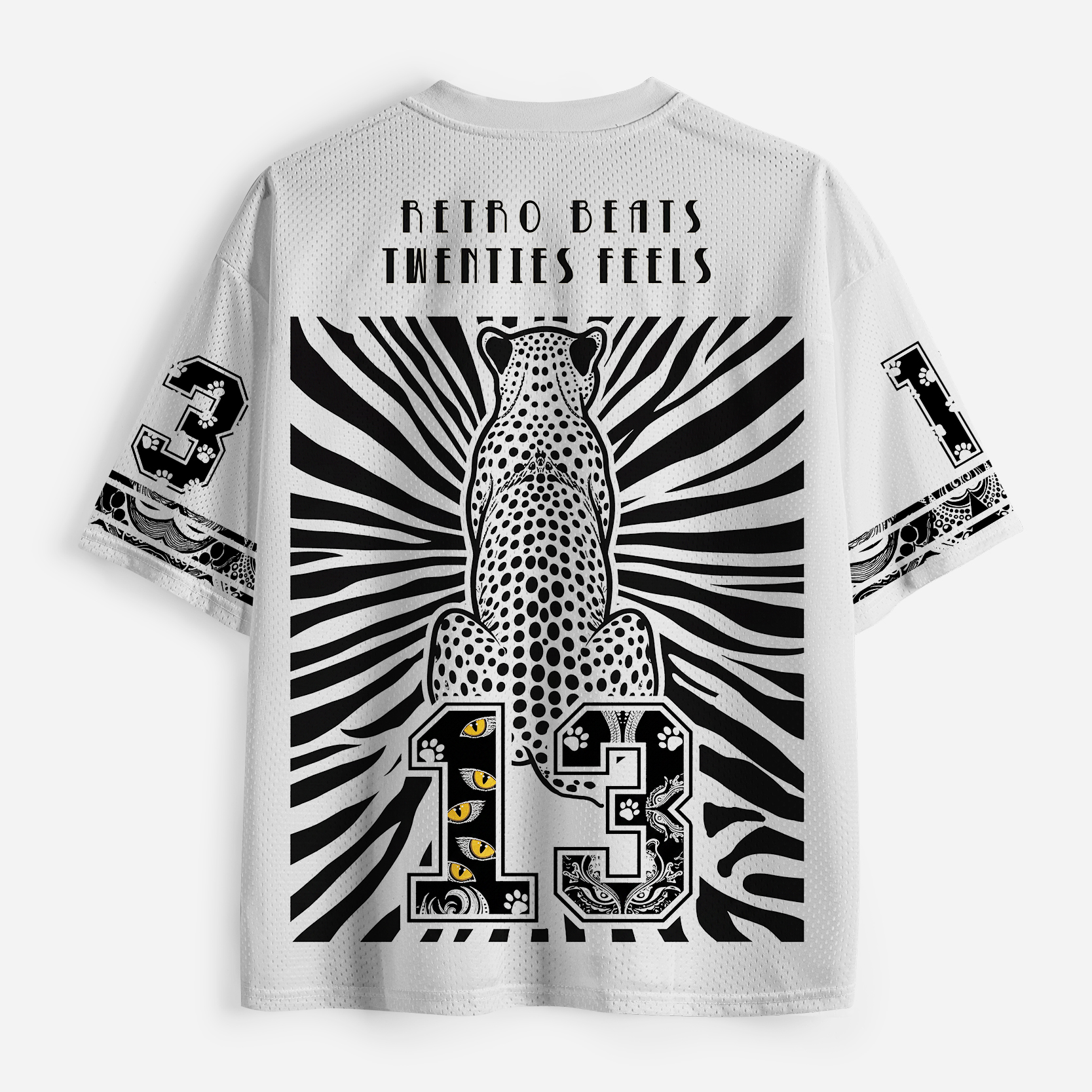 Tokyo-Tiger Golden Eyed Leopard Mesh Jersey