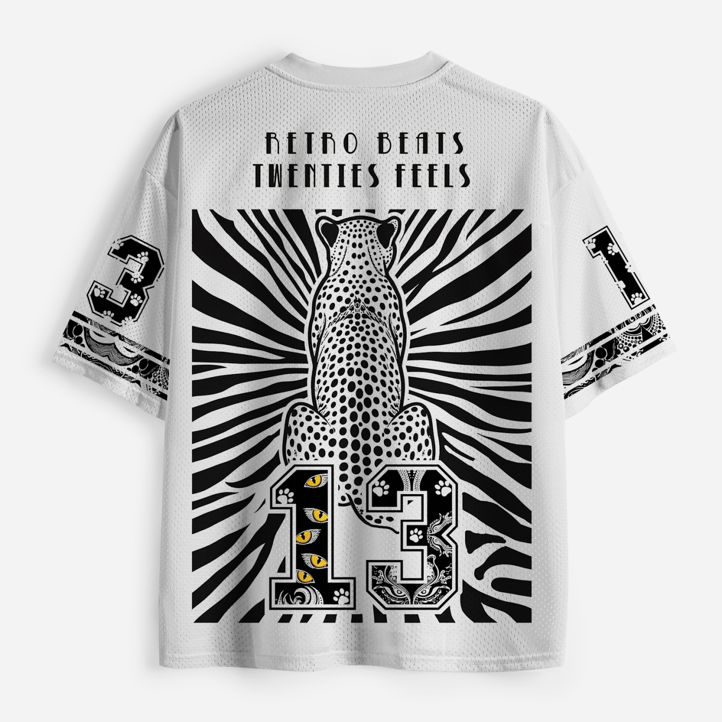Tokyo-Tiger Golden Eyed Leopard Mesh Jersey