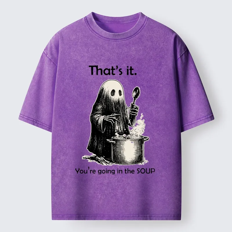 Tokyo‑Tiger Spooky Ghost Chef Washed T‑Shirt