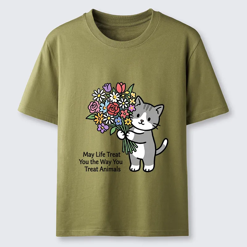 Tokyo-Tiger Funny Cat Bouquet Classic T-Shirt