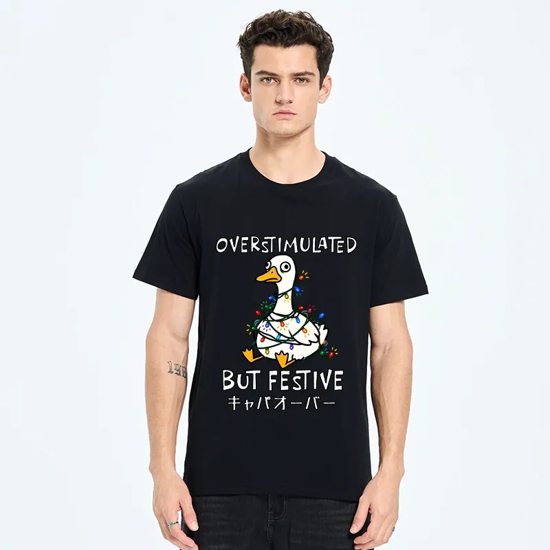 Tokyo-Tiger Funny Excited Christmas Goose Classic T-Shirt