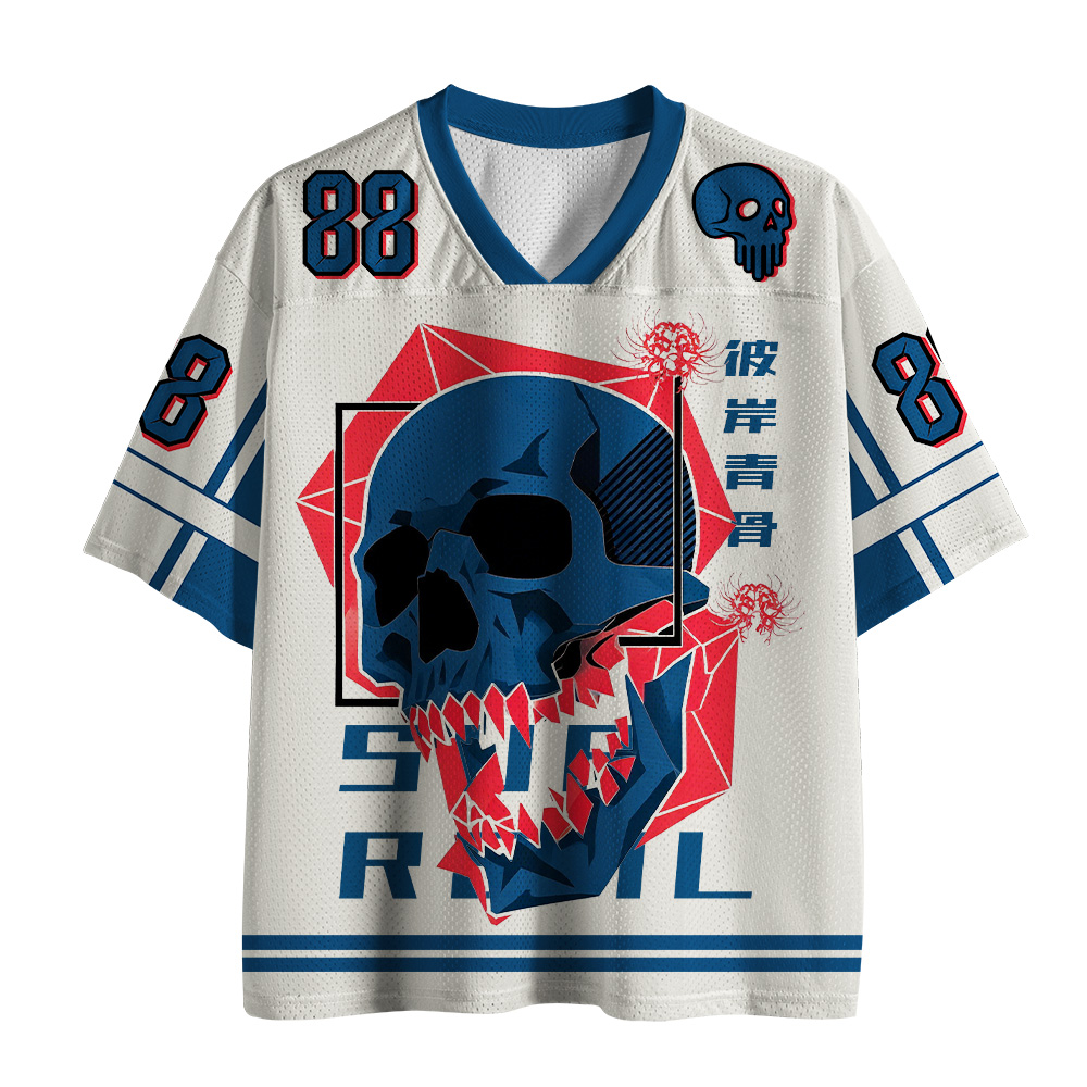 Tokyo-Tiger Equinox Flower Skull Mesh Jersey