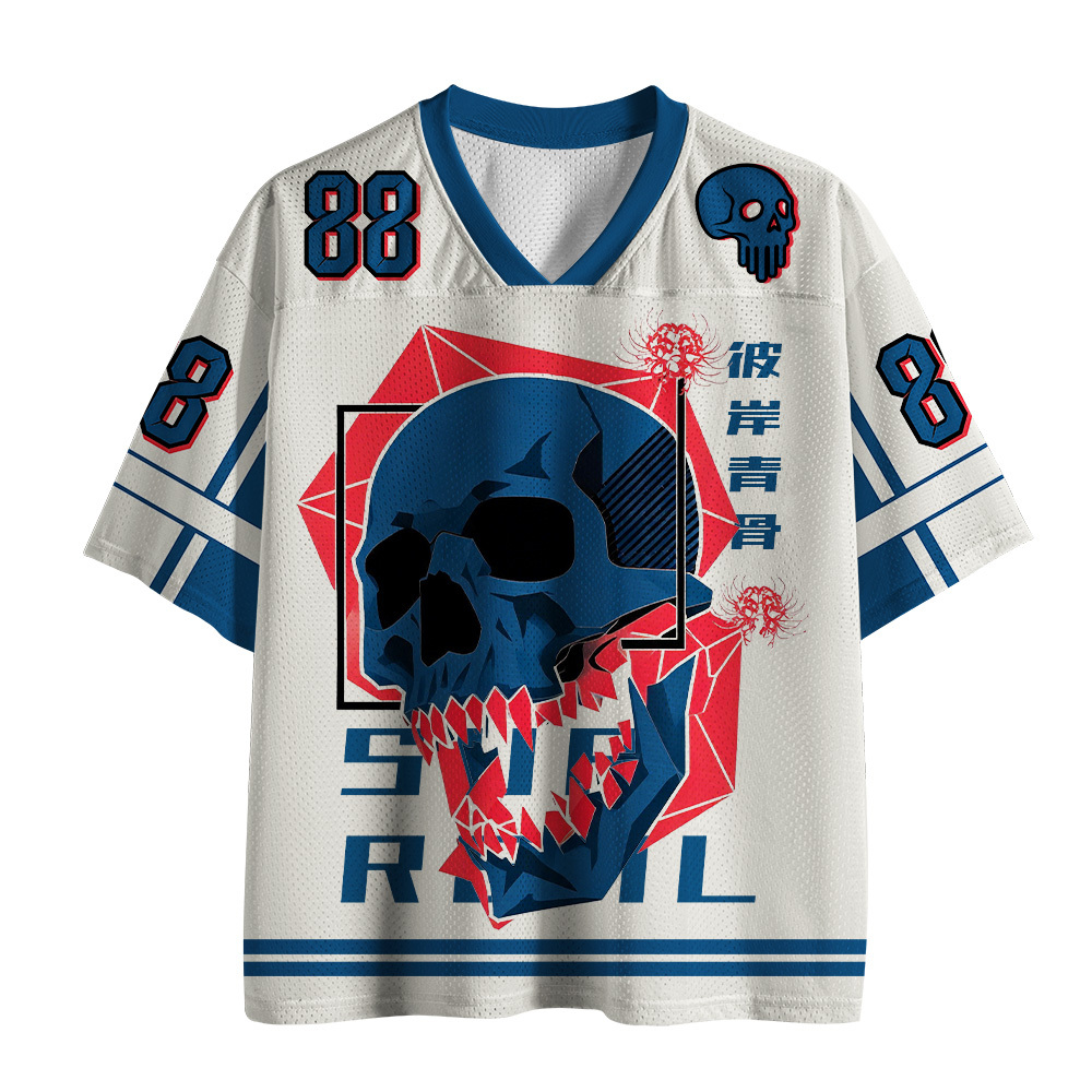 Tokyo-Tiger Equinox Flower Skull Mesh Jersey