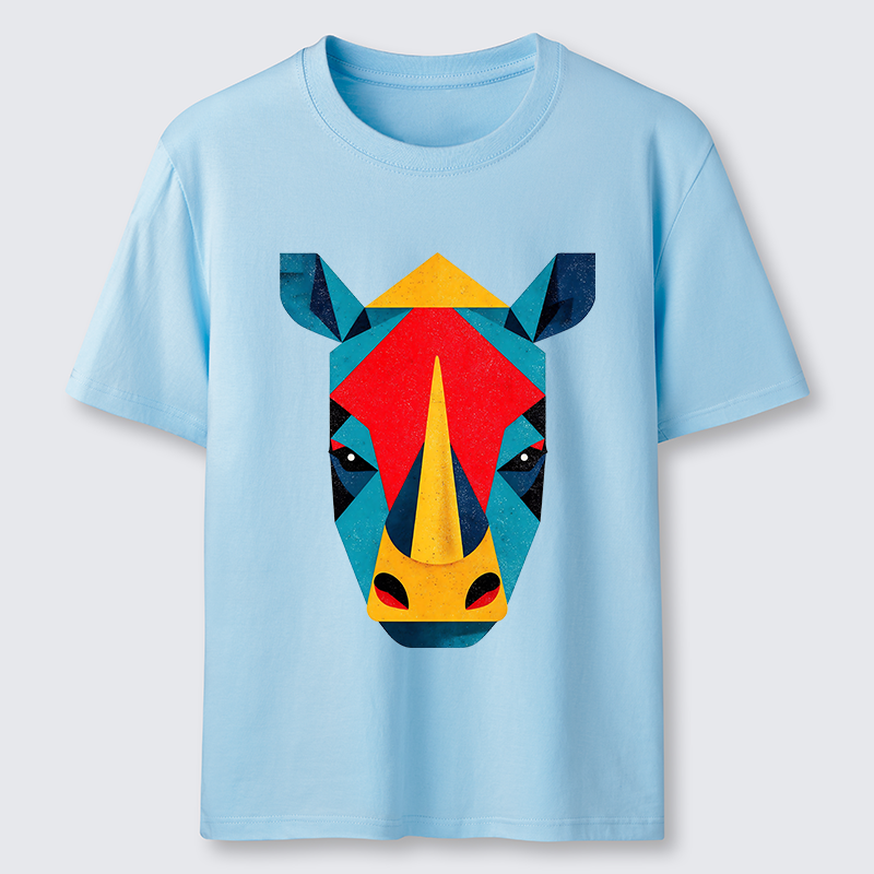 Tokyo-Tiger Geometric Rhino Art Classic T-Shirt