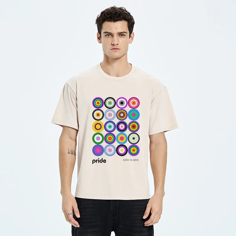 Tokyo-Tiger Every Circle Glows With Inclusive Love Washed T-Shirt