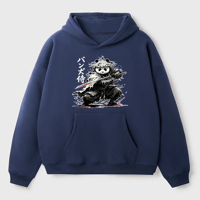 Tokyo-Tiger Panda Samurai Warrior Adult Fleece Hoodie