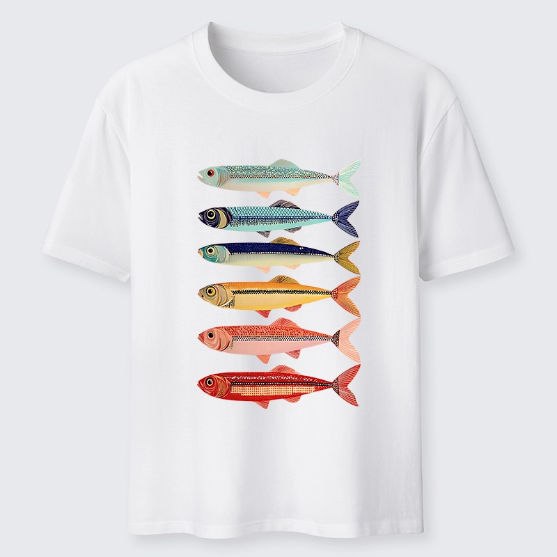 Tokyo-Tiger Colorful Fish Stack Classic T-Shirt