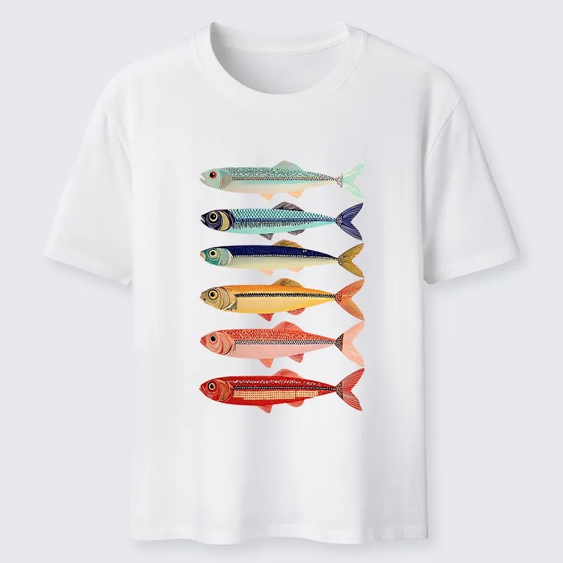 Tokyo-Tiger Colorful Fish Stack Classic T-Shirt