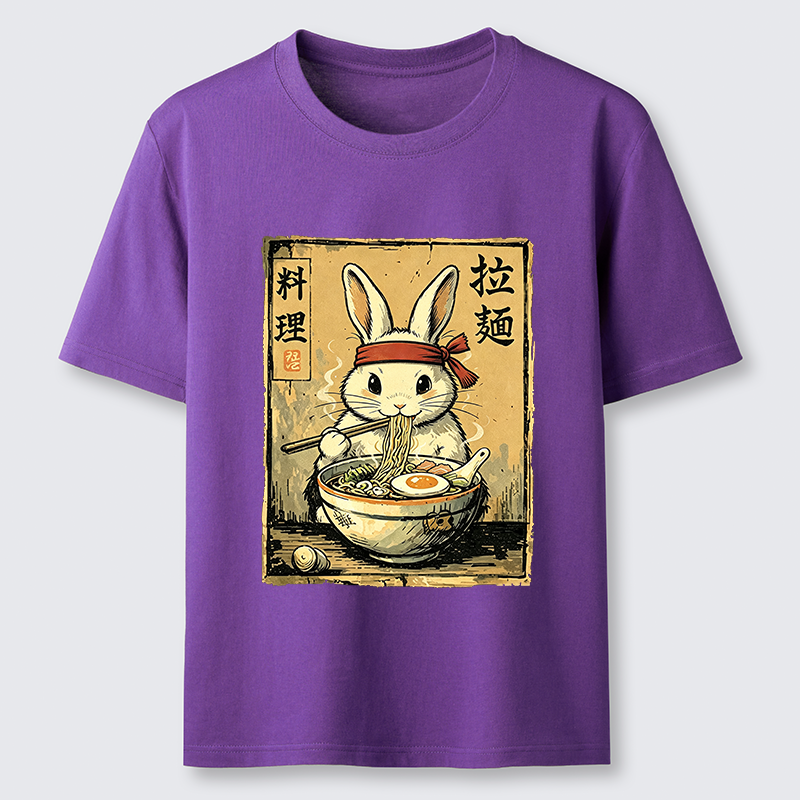 Tokyo-Tiger Cute Rabbit Eating Ramen Classic T-Shirt